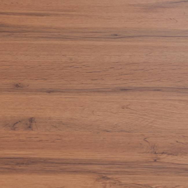 Стол обеденный Манзана/Manzana ЛДСП/HPL/металл, 100-130х100х75см, дуб вотан/чёрный Дуб Вотан/чёрный ЛДСП/HPL/металл