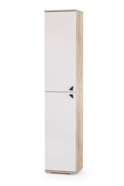 Столы Бостон с полками и пеналом цвет дуб эндгрейн элегантный/фасады МДФ милк рикамо софт