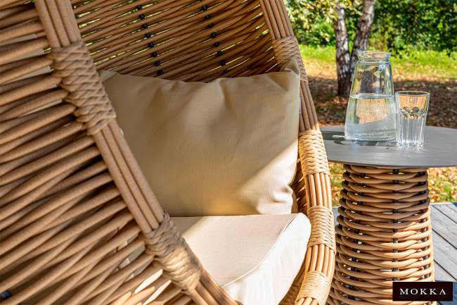 MOKKA МАЙОРКА / MAJORCA подвесное кресло, цвет соломенный