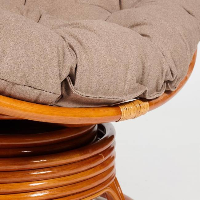 Кресло-качалка Папасан/Papasan (W 23/01 B) /с подушкой/ 115х78х104см, коньячный, экошерсть коричневый, 1811-5 Cognac (коньяк) Кресло-качалка Папасан/Papasan (W 23/01 B) /с подушкой/ 115х78х104см, коньячный, экошерсть коричневый, 1811-5 Cognac (коньяк)