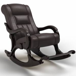 Кресло-качалка Родос, экокожа венге
