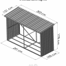 Дровница-Склад для дров, зелёный Дровница-Склад для дров, зелёный
