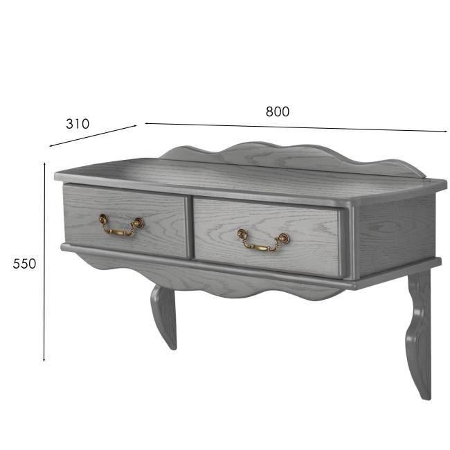 Консоль Берже 20 серый графит