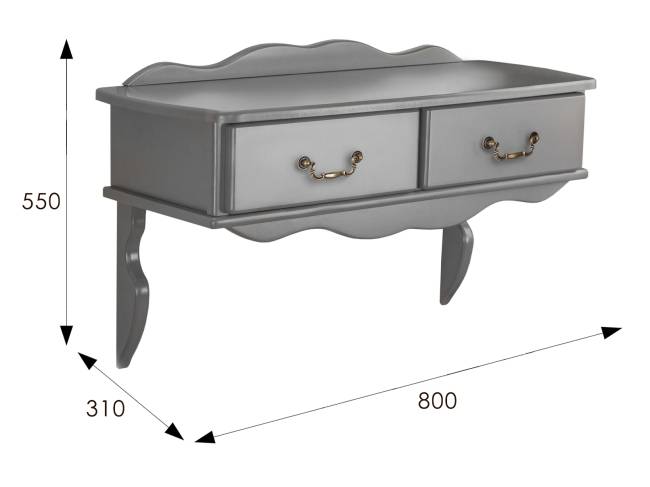 Консоль Берже 20 серый графит