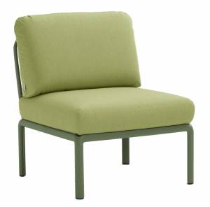 Модуль центральный пластиковый с подушками Komodo Elemento Centrale агава, авокадо 700х780х900 мм