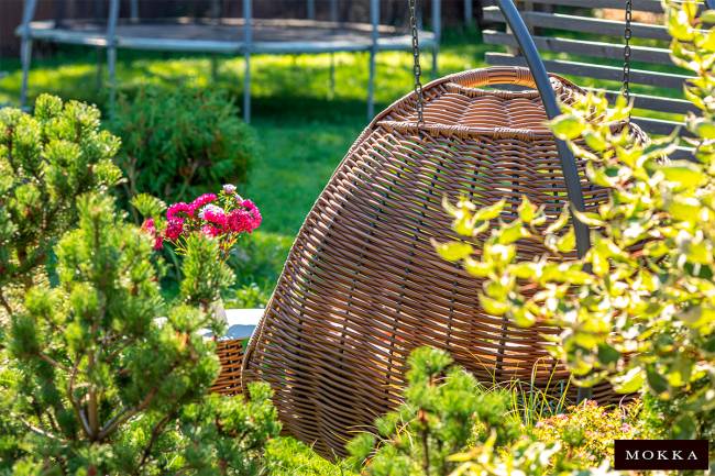 MOKKA МАЙОРКА / MAJORCA подвесное кресло двухместное, цвет капучино MOKKA МАЙОРКА / MAJORCA подвесное кресло двухместное, цвет капучино