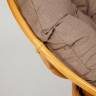 Кресло-качалка Папасан/Papasan (W 23/01 B) /с подушкой/ 115х78х104см, медовый, экошерсть коричневый, 1811-5 Honey (мед)