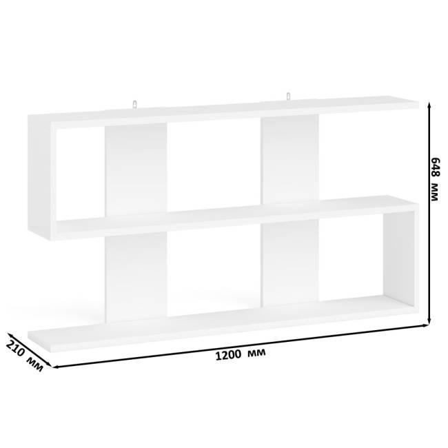 Двухтумбовый стол компьютерный Мори МС-2 с тумбочкой с ящиком и полкой на 1200 цвет белый