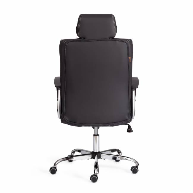 Кресло Оксфорд/Oxford хром кож/зам, черный, 36-6 черный кож/зам