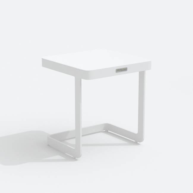 Шезлонг КОСТА на колесах антрацит - белый каркас