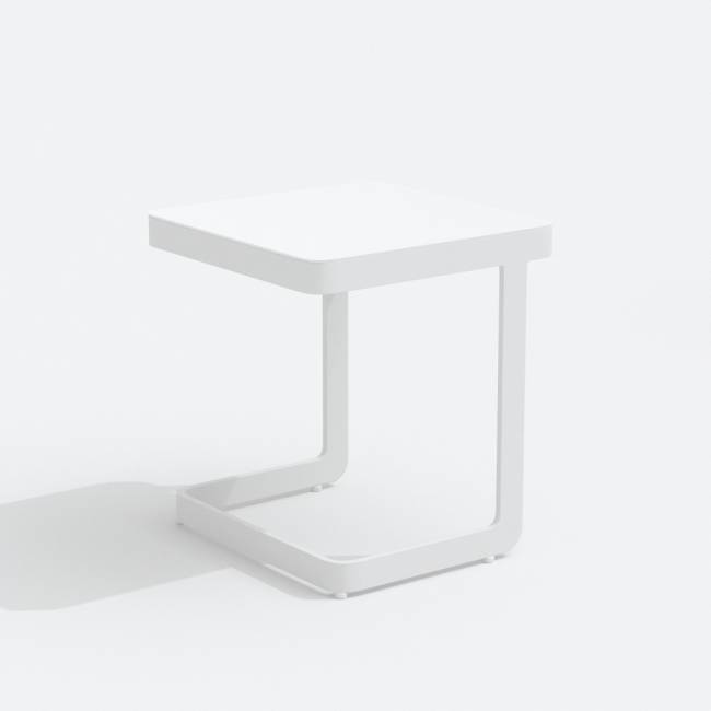 Шезлонг КОСТА на колесах антрацит - белый каркас