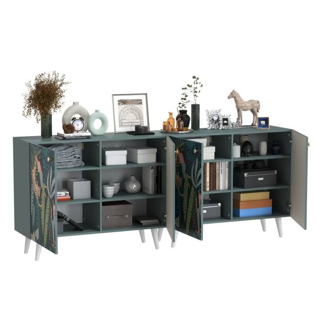 Два комода Либера цвет пасифай/белый