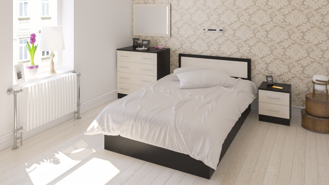 Комод с зеркалом Фиеста цвет венге/дуб лоредо