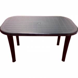 Стол пластиковый овальный шоколад