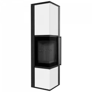 Печь Kratki PRO TORA/L 8 кВт, белое стекло