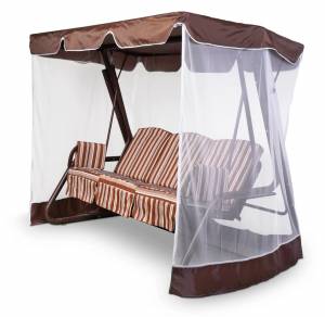 Тент-крыша + москитная сетка Торнадо + 10 238х145х170, шоколад