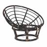 Кресло Папасан/Papasan (23/01 W) /с подушкой/ диаметр подушки 129см, 115х101х104см, античный черно-коричневый, ткань старт Antique brown (античный черно-коричневый)