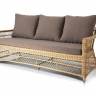 "Гранд Латте" диван трехместный из искусственного ротанга, цвет соломенный "Гранд Латте" диван трехместный из искусственного ротанга, цвет соломенный