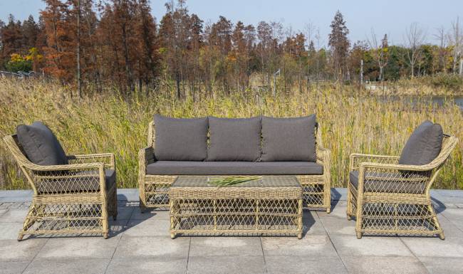 "Гранд Латте" стол журнальный из искусственного ротанга, цвет соломенный "Гранд Латте" стол журнальный из искусственного ротанга, цвет соломенный