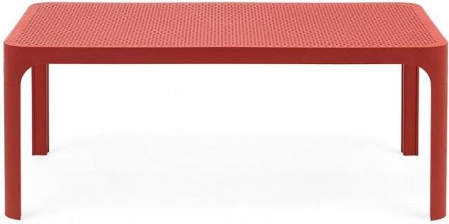 Столик пластиковый журнальный Net Table 100 коралловый 1000х600х400 мм