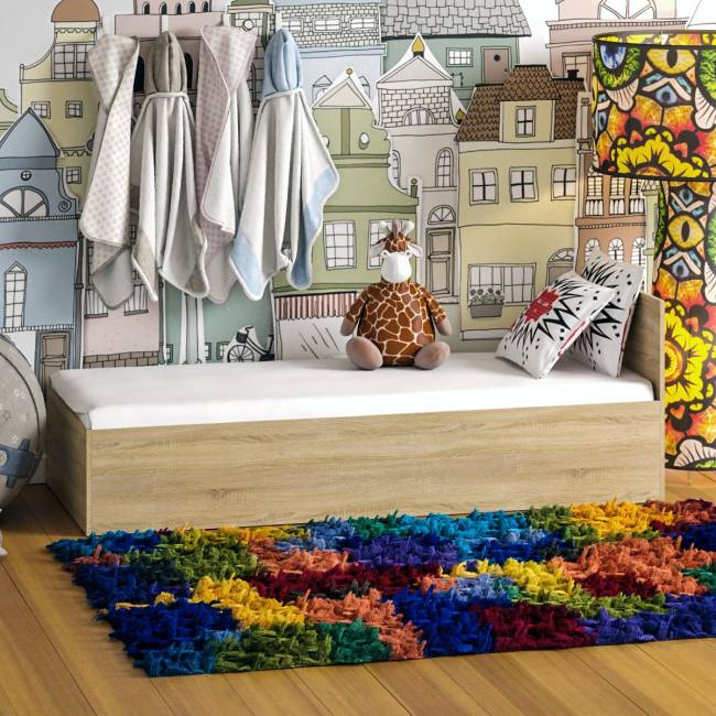 Кровать Стандарт 0800 цвет дуб сонома Кровать Стандарт 0800 цвет дуб сонома