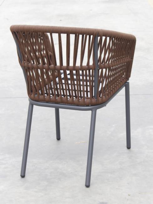 Кресло плетеное с подушками Favorita антрацит, темно-коричневый, темно-серый 560х600х805 мм Кресло плетеное с подушками Favorita антрацит, темно-коричневый, темно-серый 560х600х805 мм