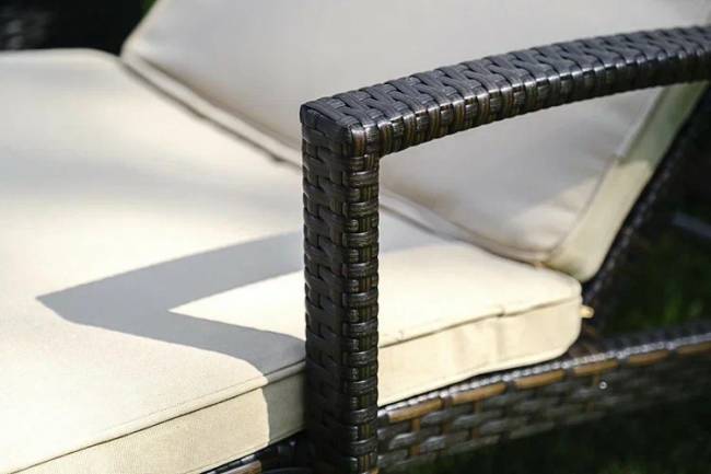 Комплект для отдыха из искусственного ротанга MILANO темно-коричневый