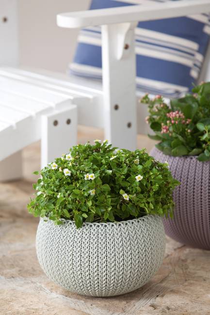 Кашпо Cozies S подвесное коричневый