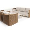 "Аликанте" лаунж-зона из искусственного ротанга, цвет соломенный