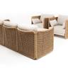 "Аликанте" лаунж-зона из искусственного ротанга, цвет соломенный