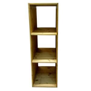 Стеллаж Куб 3 сосна, искусственное старение Стеллаж Куб 3 сосна, искусственное старение