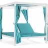 Шатер с лежаками Enigma белый, голубой 2080х1880х2050 мм
