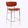 Дизайнерский полубарный стул Марко терракотовый, основание хром Дизайнерский полубарный стул Марко терракотовый, основание хром