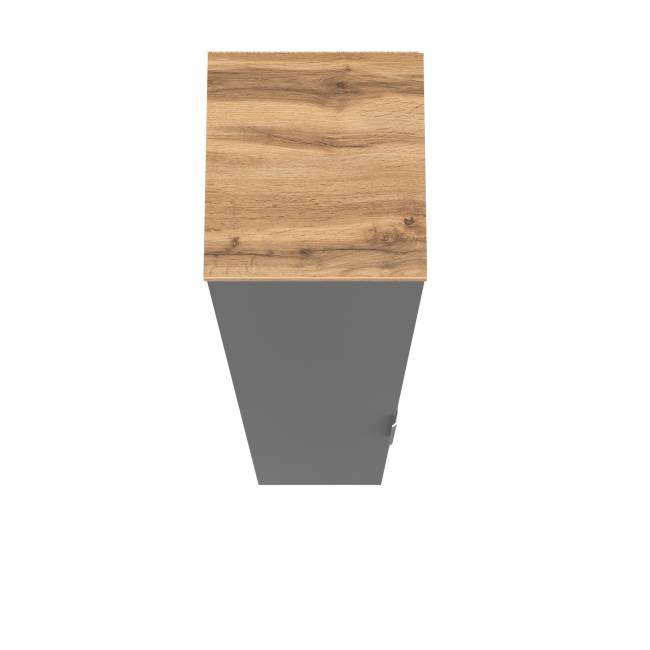 Шкаф-пенал Октава 13.228 цвет серый графит/дуб крафт золотой Шкаф-пенал Октава 13.228 цвет серый графит/дуб крафт золотой