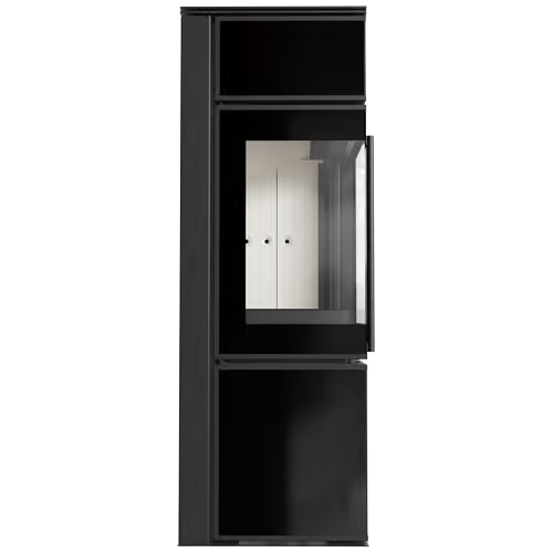 Печь Kratki Pro TORA/S 8 кВт, чёрное стекло