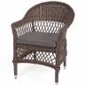 "Сицилия" плетеный стул из искусственного ротанга, цвет коричневый