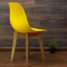 Стол Монте К 100 натур со стульями Сашш натур жёлтый