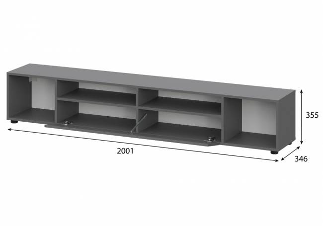 Сибити графит серый