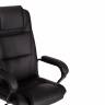 Кресло Бергамо/Bergamo хром (22) кож/зам, черный, 36-6 черный кож/зам