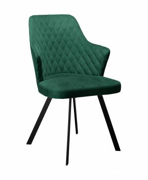 Стул DikLine 345 K13 изумруд, ножки черные