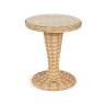 "Леванте" стол круглый из искусственного ротанга, цвет соломенный