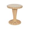 "Леванте" стол круглый из искусственного ротанга, цвет соломенный