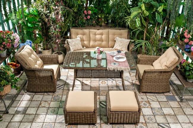 Диванная группа OPAL с оттоманками