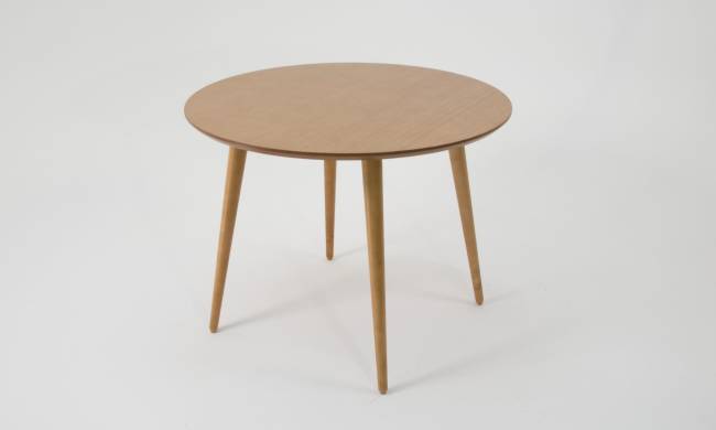 Стол Монте К 100 натур со стульями Сашш натур красный