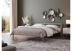 Двуспальная кровать Фади-01 160х200 серая