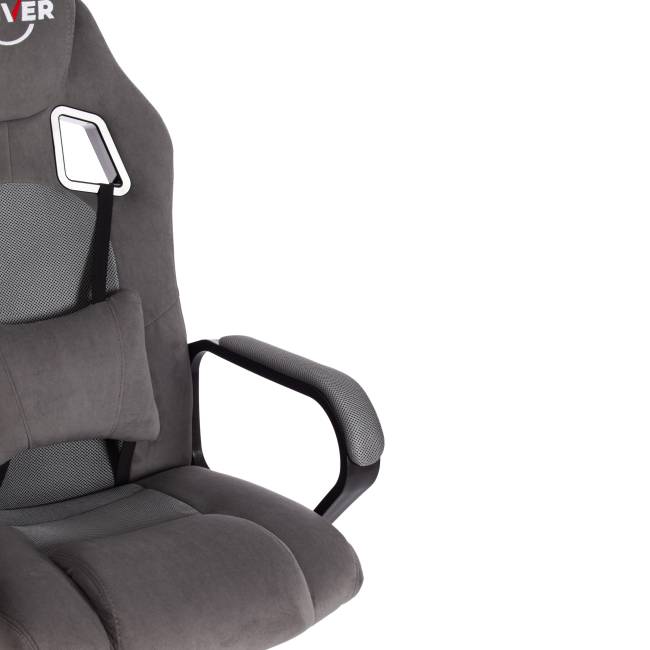 Кресло Драйвер/Driver (22) флок/ткань, серый/серый, 29/TW-12 серый/серый флок/ткань