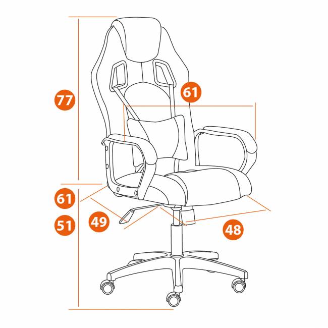 Кресло Драйвер/Driver (22) флок/ткань, серый/серый, 29/TW-12 серый/серый флок/ткань