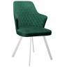Стул DikLine 345 K13 изумруд, ножки белые Стул DikLine 345 K13 изумруд, ножки белые
