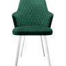 Стул DikLine 345 K13 изумруд, ножки белые Стул DikLine 345 K13 изумруд, ножки белые