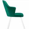 Стул DikLine 345 K13 изумруд, ножки белые Стул DikLine 345 K13 изумруд, ножки белые